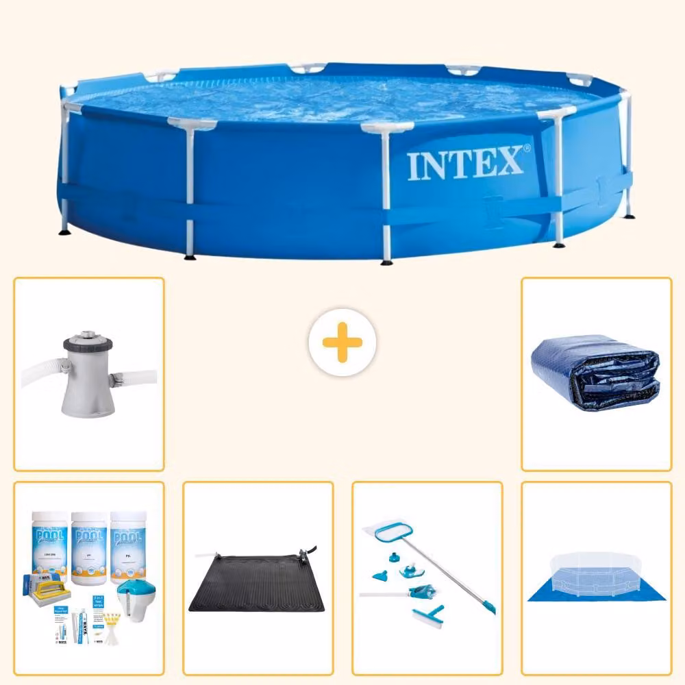 Piscina autoportante rettangolare - 305x76 cm - 7 pezzi - Modello S20418