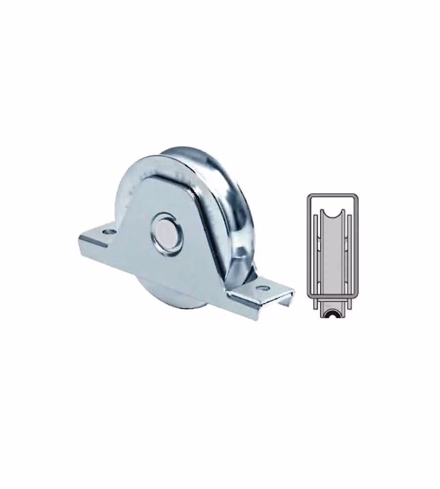 Ruota Cancelli Gola U 100 Supporto          337 Fc
