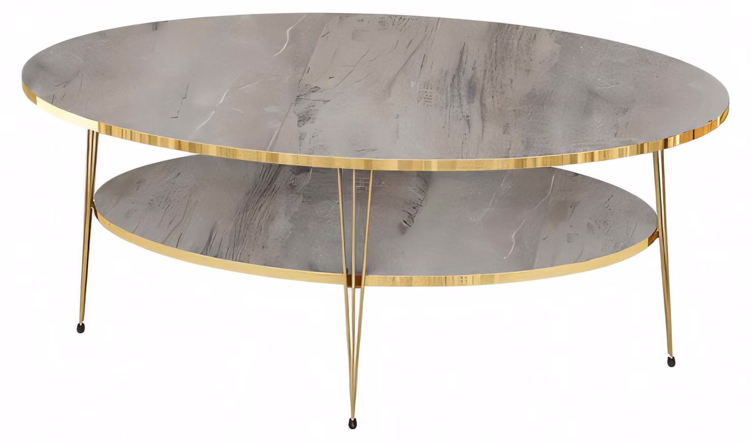 Grauer Holz Couchtisch Modern Eleganter Wohnzimmertisch