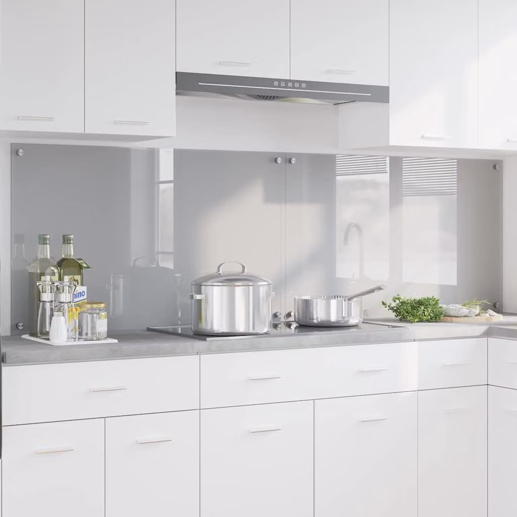 Set di 2 schienali da cucina vidaXL colore grigio chiaro L 100 cm x H 60 cm