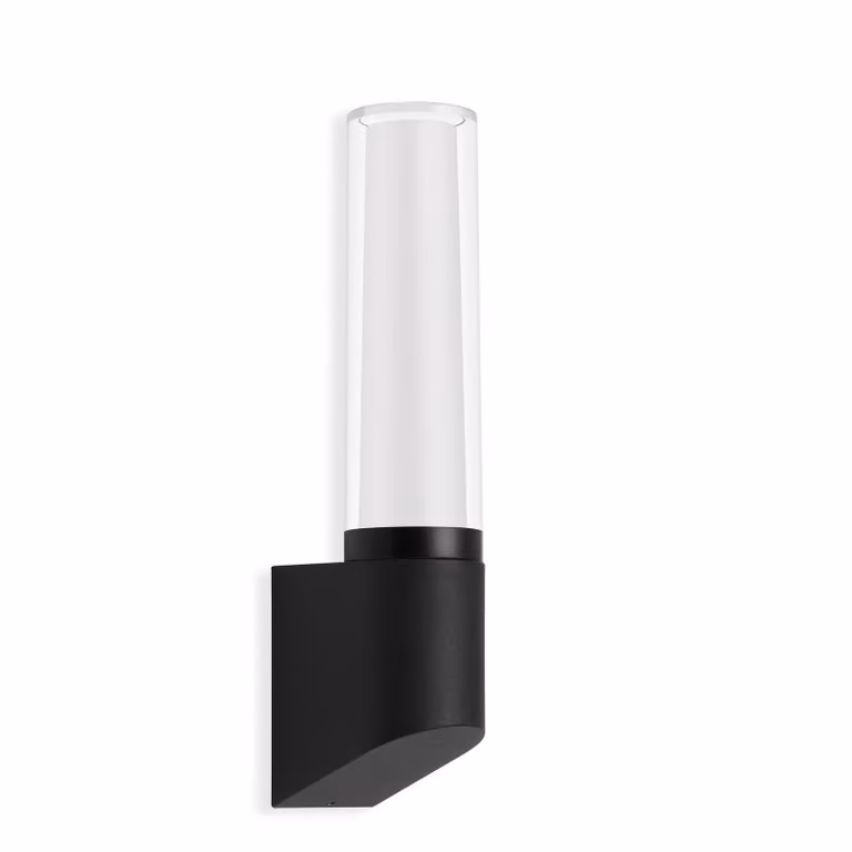 Lampada da parete esterna a LED 4000K IP44 8W nero metallo-plastica Telefunken
