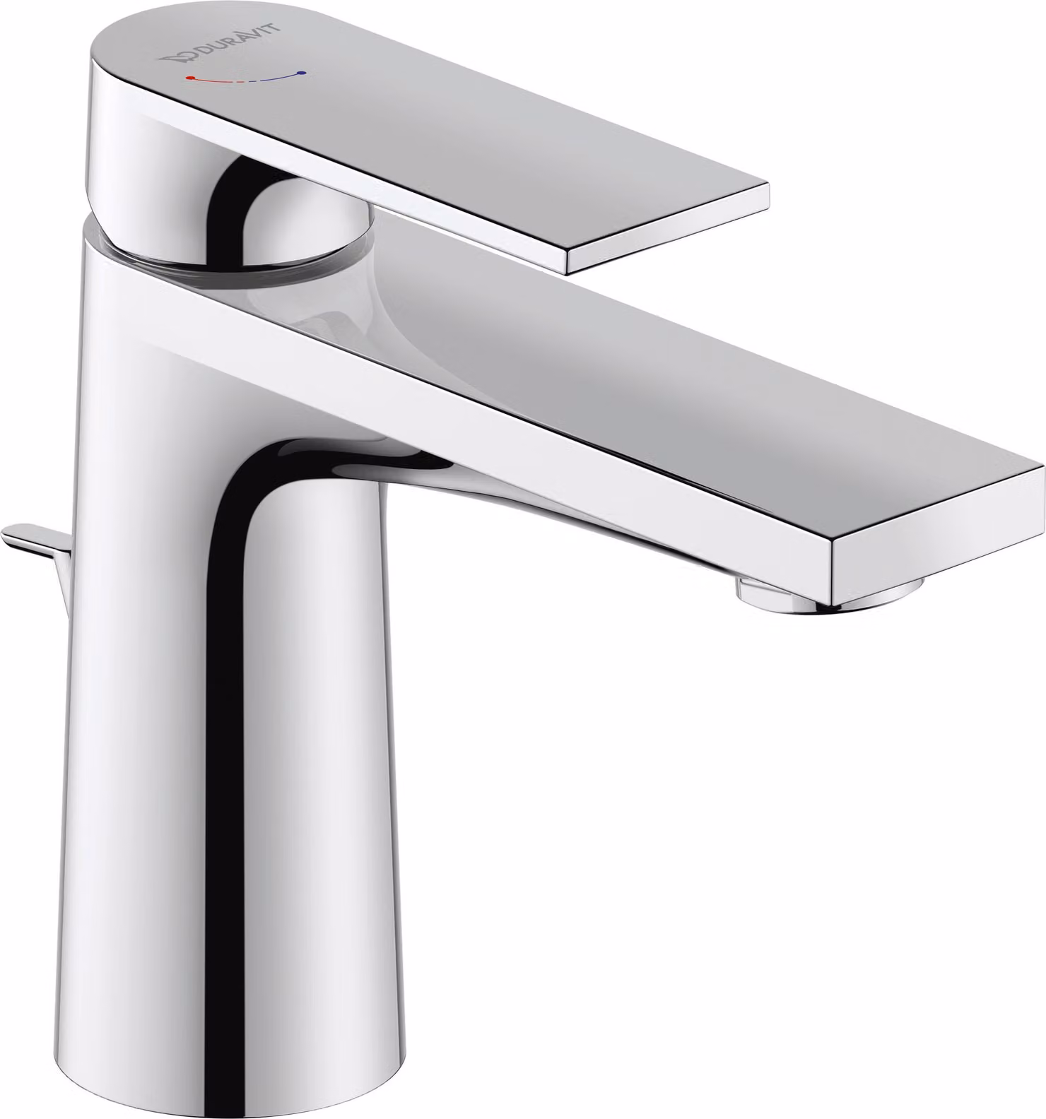 Duravit Tulum Mitigeur monocommandé pour lavabo S FreshStart, saillie 110mm, avec tirette garniture d'écoulement, TU1011001010, TU1011001010