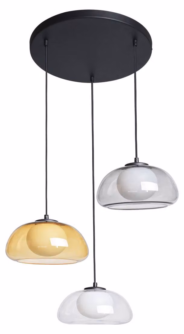 Lampada a sospensione AINALE PND-54637-3-BK-SG Italux