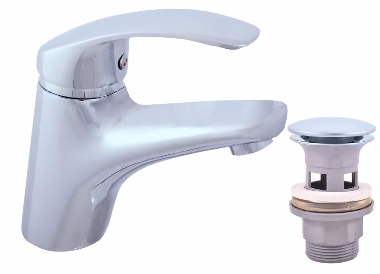 RAV Slezák Miscelatore per lavabo Mississippi MS027.0 con bocca Click-Clack MD0808