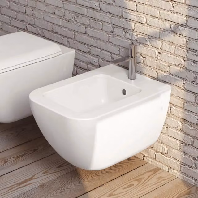 Bidet Sospeso Ceramica Cielo "Shui Comfort" Bianco Lucido