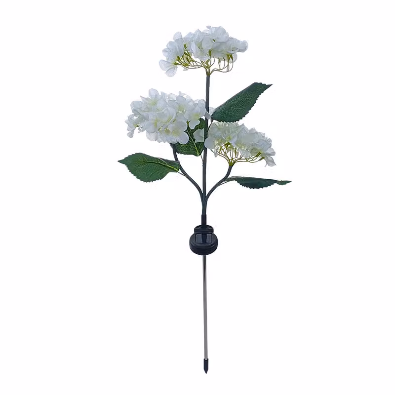 SUNARI Fiori Lampada Solare LED FLS-93 Ortensia 3000K 600mAh Li-Ion per sempre Luce