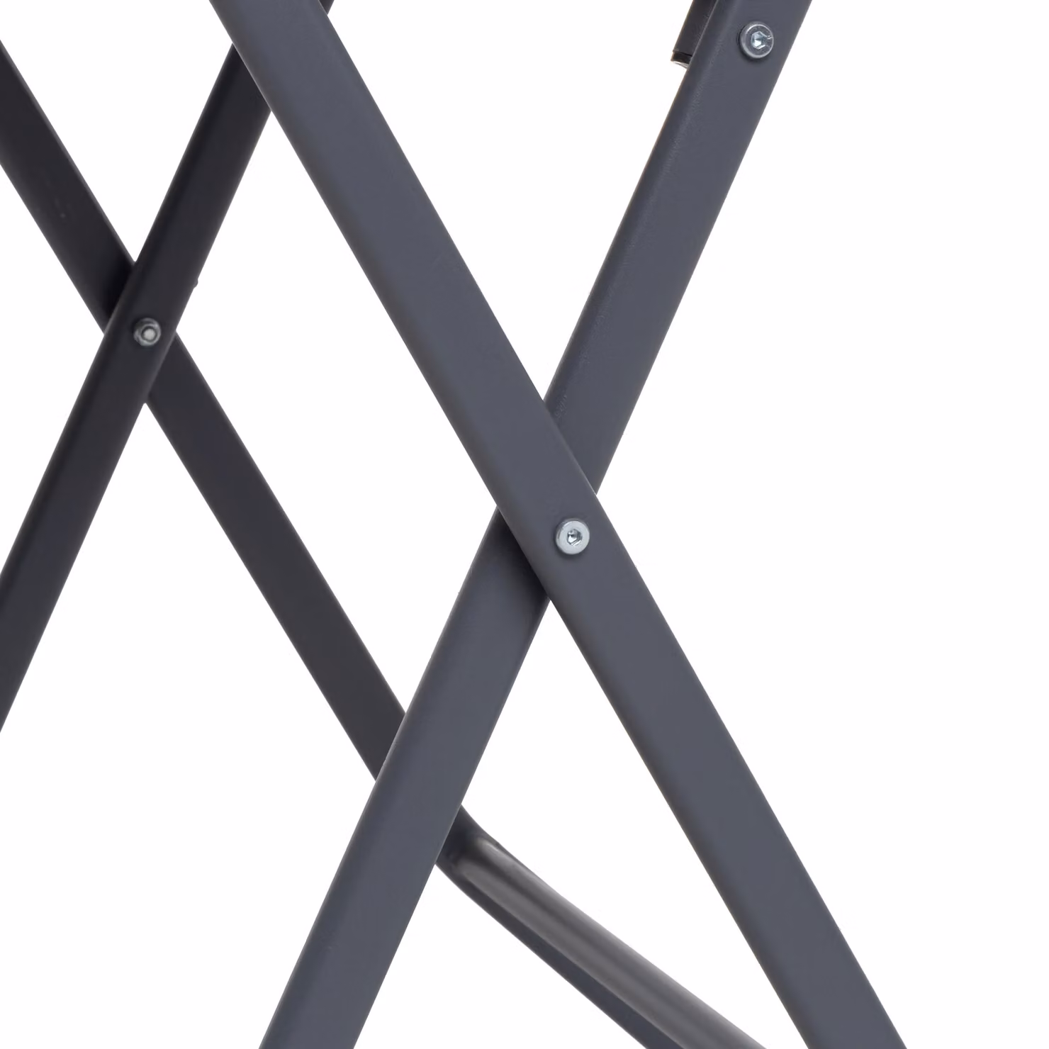 Vestiamo Casa Giardino Tavolo da giardino pieghevole quadrato in acciaio grigio L: 60 cm, P: 60 cm, H: 71 cm – 3