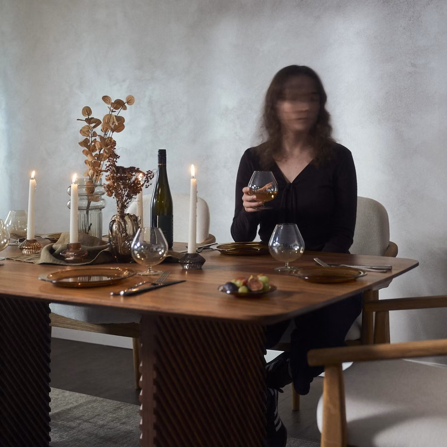 Tavolo da pranzo realizzato a mano in noce americano | Stile scandinavo minimalista - 300 cm