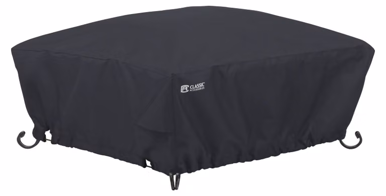 Copertura per braciere quadrato, colore nero, 76,6 cm