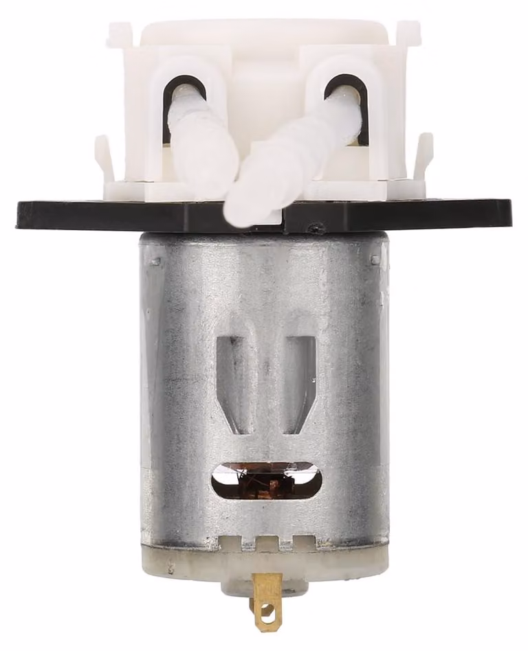 Pompe dosatrici a 12V, modello 3*5, con testina peristaltica per l'analisi chimica in laboratori di acquariologia (bianche)