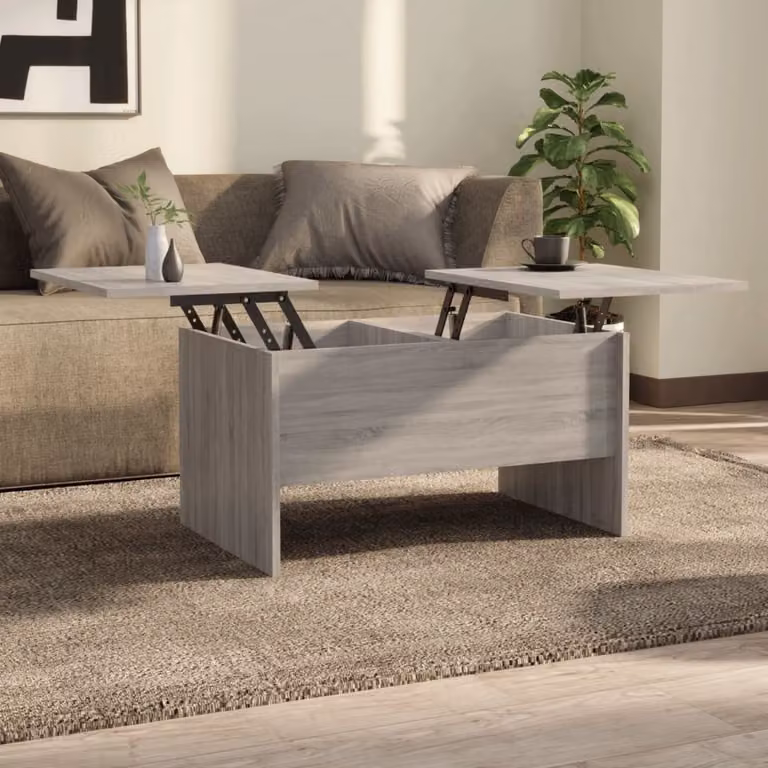 Maison Exclusive - Tavolino grigio Sonoma 80x50x42,5 cm Materiale ligneo