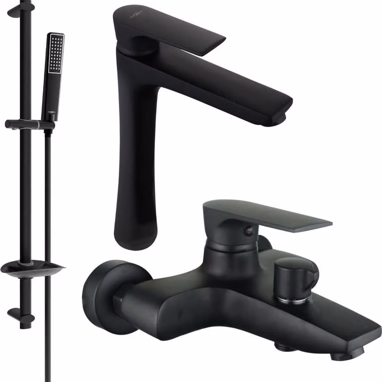 Mexen Axel DB72 set da bagno, nero - 73813DB72-70