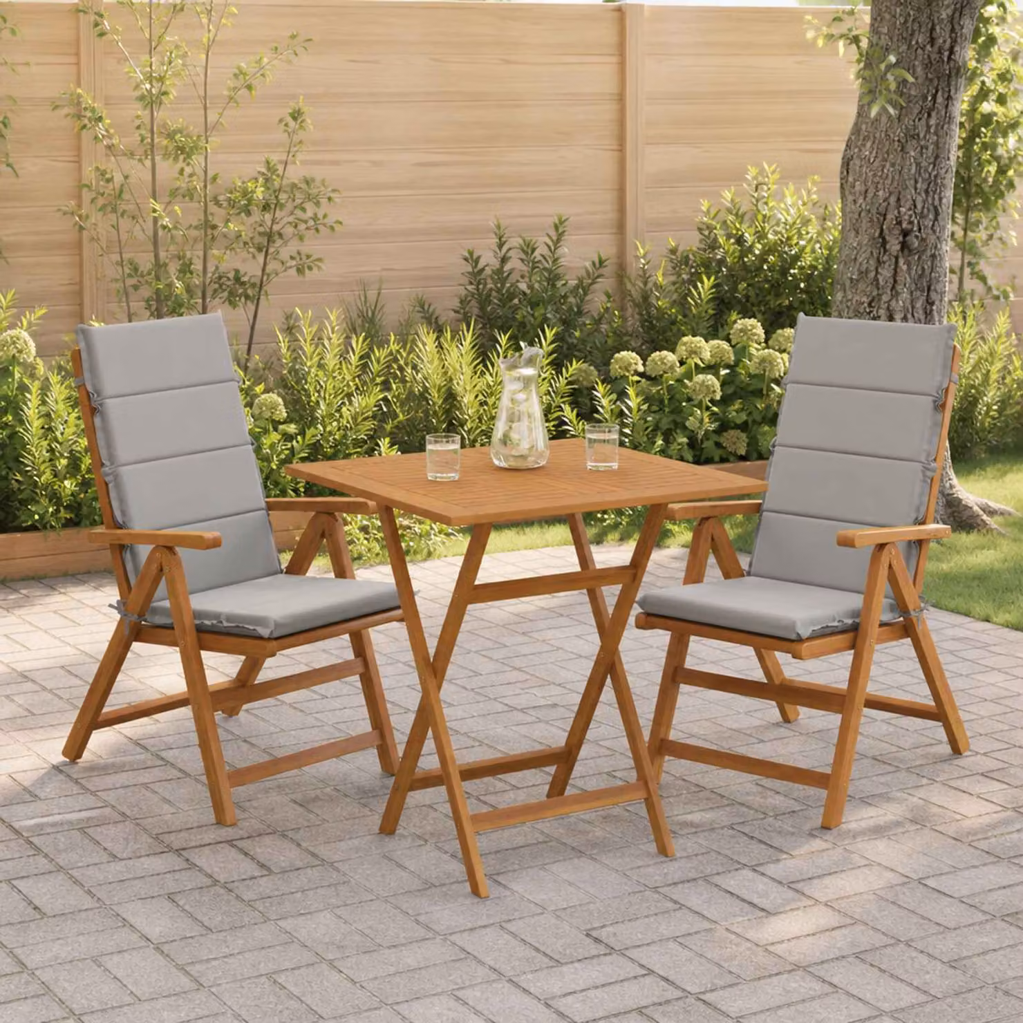vidaXL Cuscino per sedia a schienale alto GEMERT 2 pz 100% Poliestere