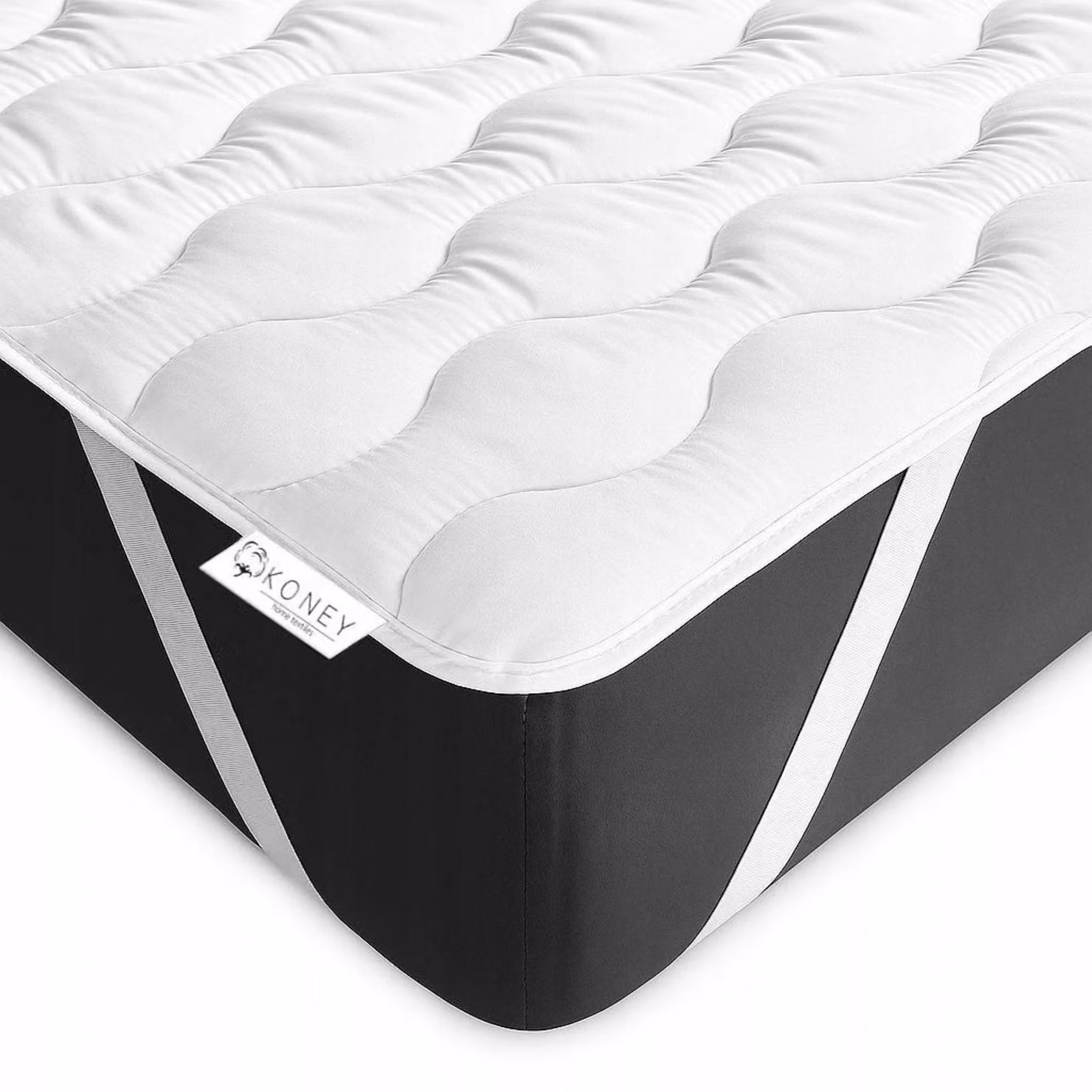 Coprimaterasso - Schiuma ergonomica comfort - 90x200 cm - 100% microfibra - per chi soffre di allergie
