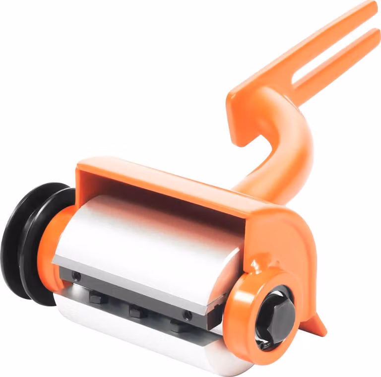Spolverino per legno, lame regolabili, compatibile con motoseghe, colore arancione