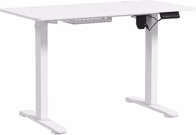 Scrivania regolabile in altezza ¨C Minimal ¨C 120x60x72-116cm, bianca