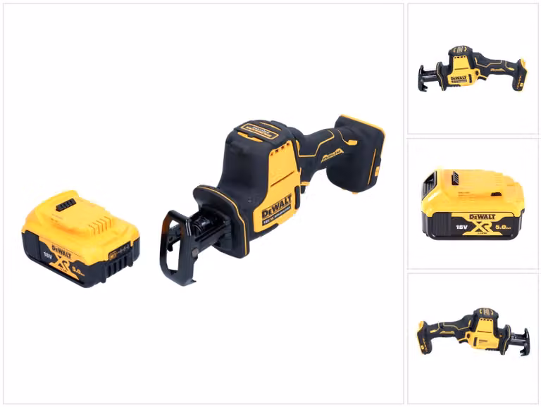 Sega alternativa a batteria DeWalt DCS 369 N Sega alternativa a batteria 18 V senza spazzole + 1x batteria 5,0 Ah - senza caricabatterie