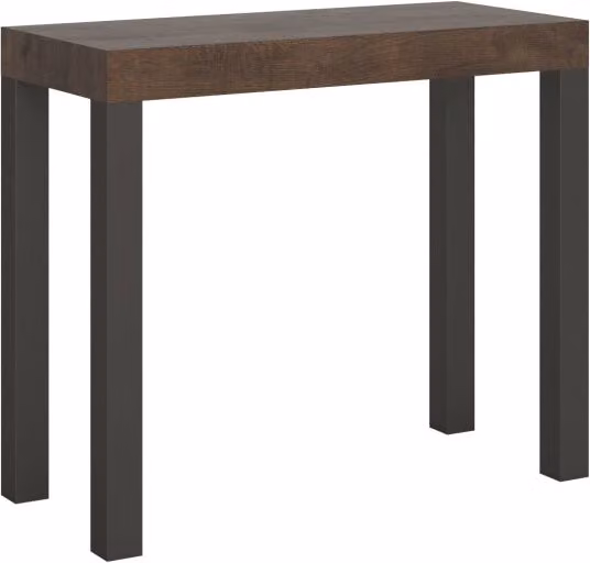 Consolle Allungabile 90-300x40x77 cm in Nobilitato Marrone