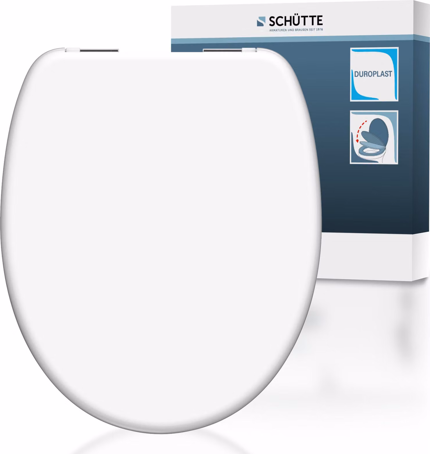 Sedile WC SCHÜTTE con chiusura ammortizzata Coperchio WC in materiale infrangibile