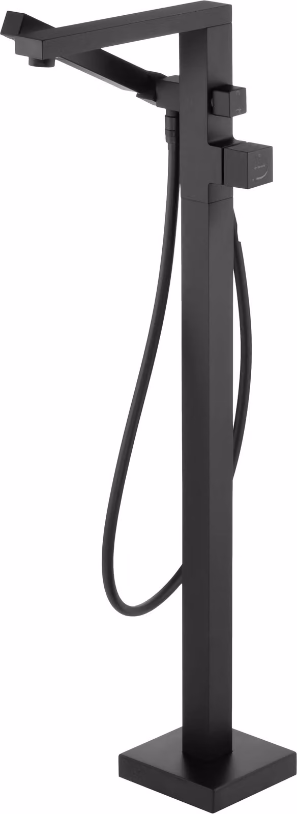 Freestanding bathtub mixer with shower set