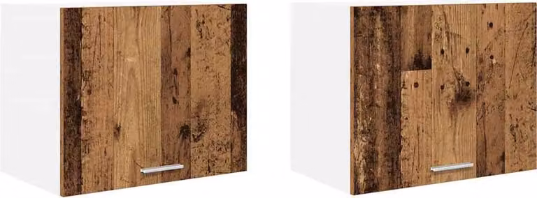 Armadio pensile 2 pcs Legno Antico e Bianco 50 x 31 x 40 cm