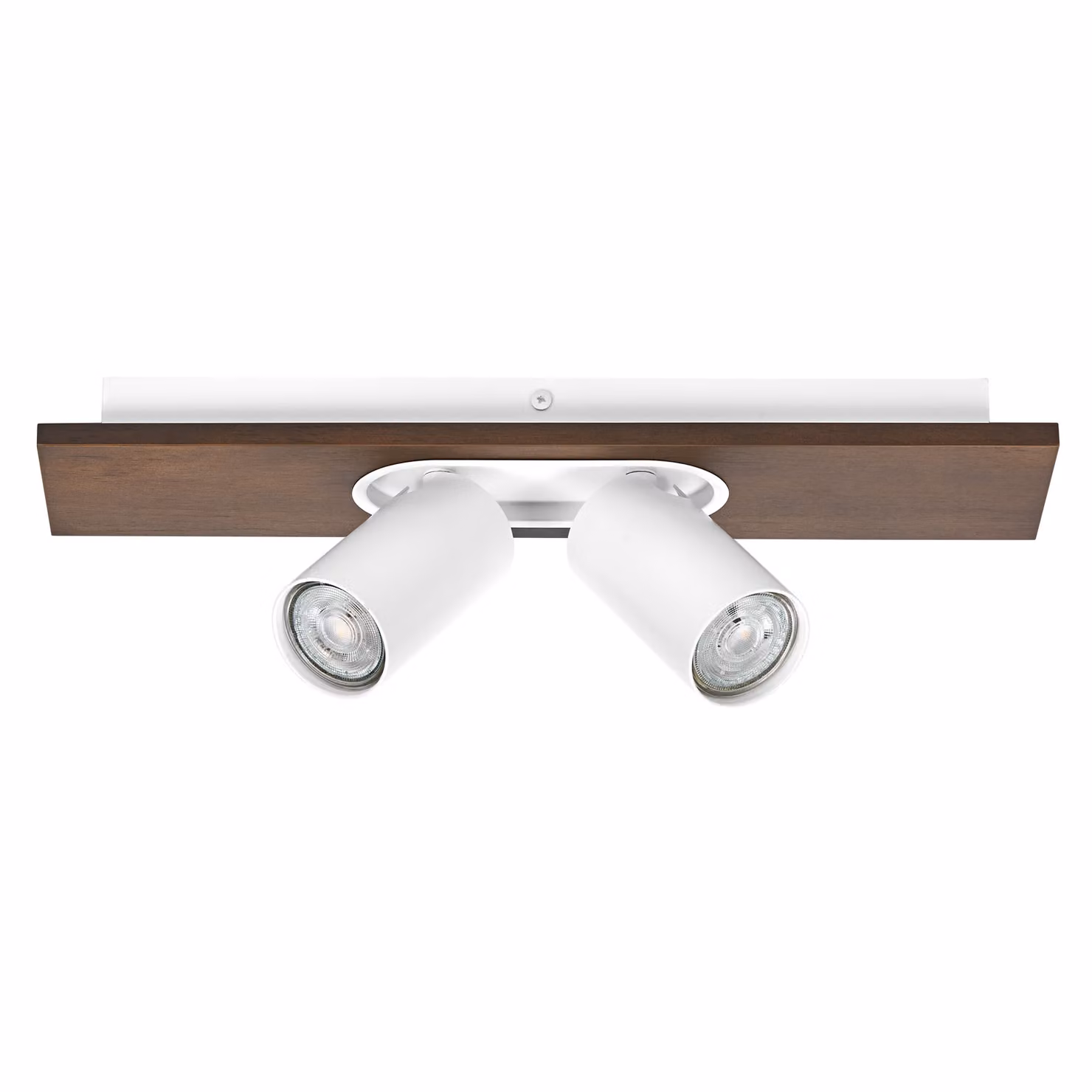 LEDVANCE DECOR SPOT MERCURY, 2 x 3,4W, 460lm, effetto legno, bianco, faretto, teste regolabili, versatile, faretto per interni, lampade LED sostituibili, colore luce bianco caldo, GU10