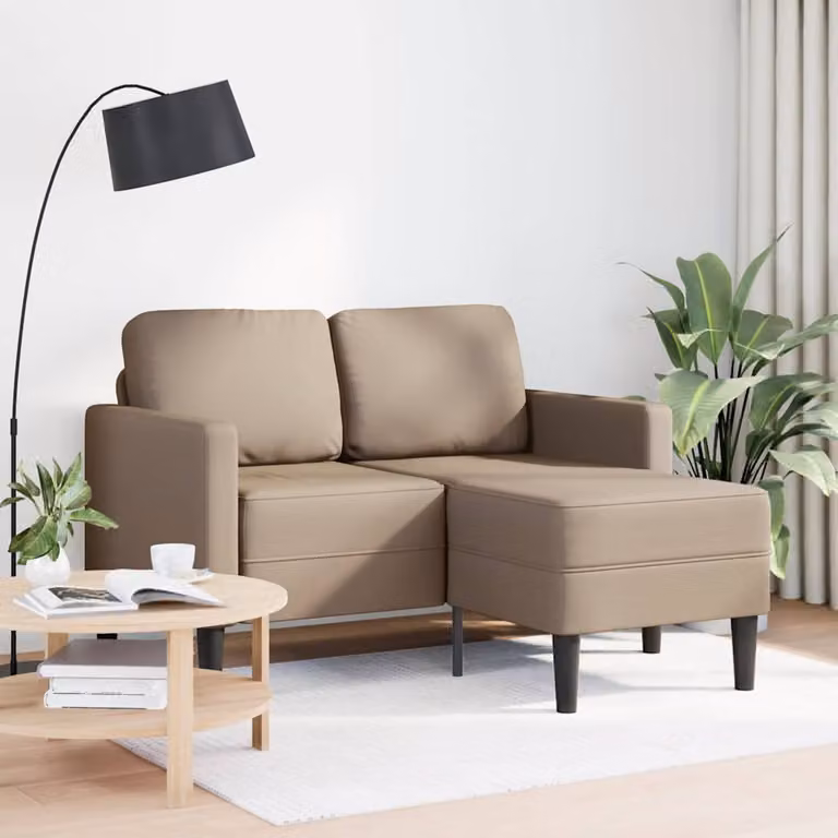 Divano a L con Chaise Lounge vidaXL in Similpelle Beige e Marrone per il tuo Soggiorno