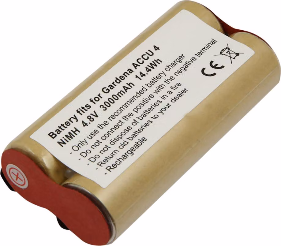 Avizar, batteria Gardena Accu 4 per cesoie da giardino, 4,8 V, 3000 mAh, NiMH, beige