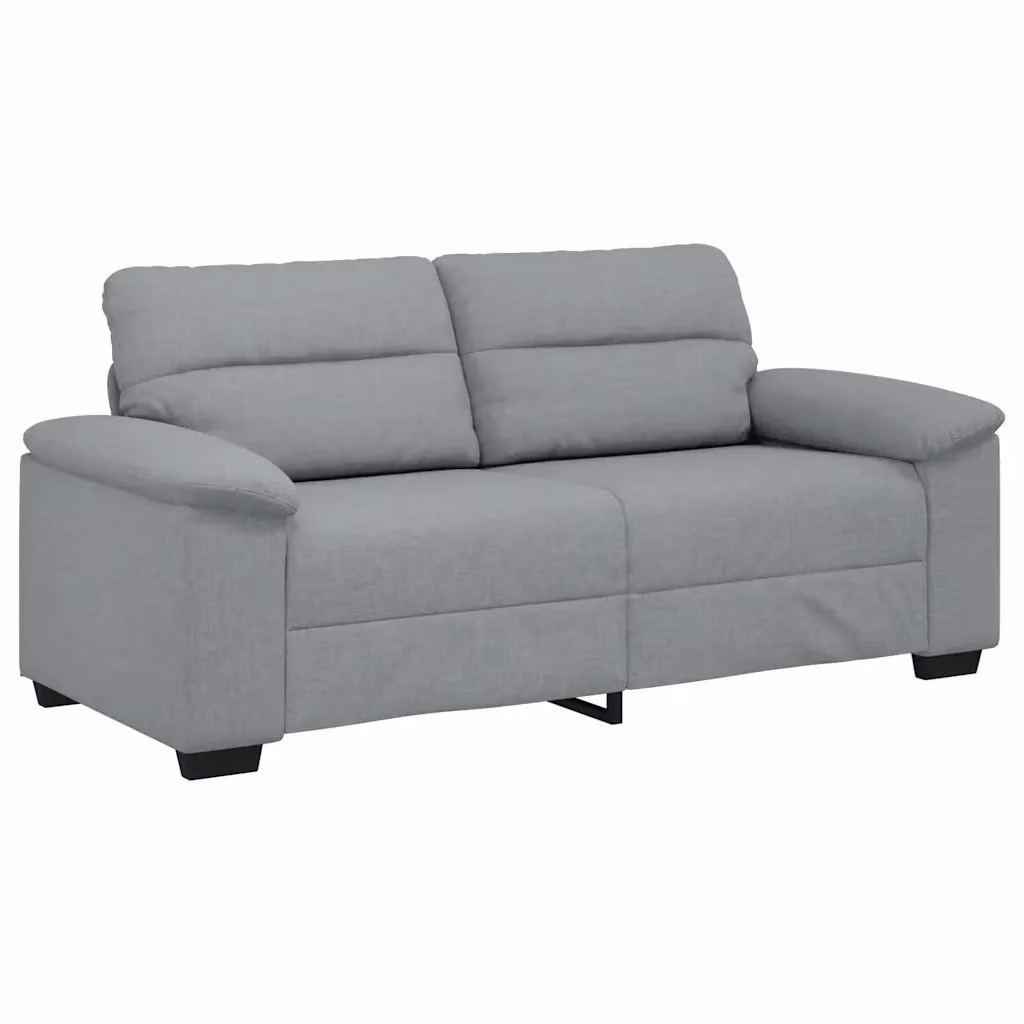 Divano moderno vidaXL in tessuto grigio con cuscini per soggiorno o ufficio L: 180 cm, P: 81 cm, H: 84 cm – 2