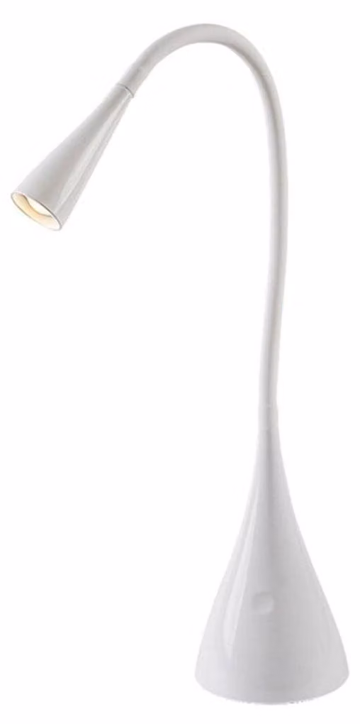 Lampada da scrivania moderna con interruttore a sfioramento flessibile dimmerabile bianca per ufficio camera da letto colore caldo LED 4W JEFF2 Rabalux