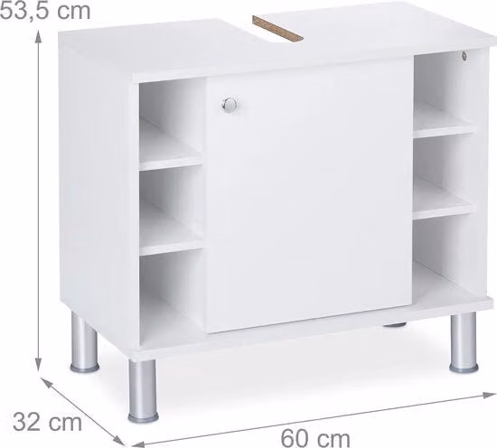 Cassa base per lavabo - senza lavabo - arredo bagno / armadio per bagno - 32 x 60 x 53,5 cm