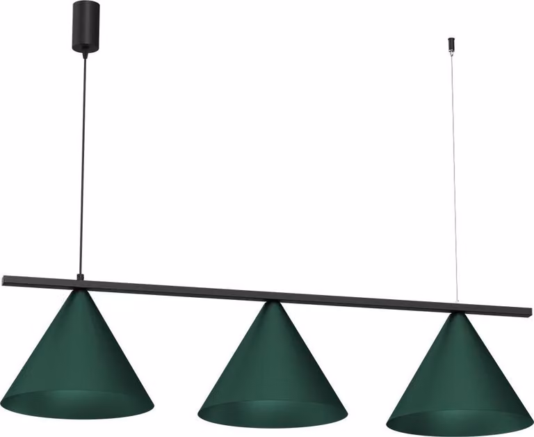 Lampada a sospensione CAPITAL verde 3xGX53 di Milagro