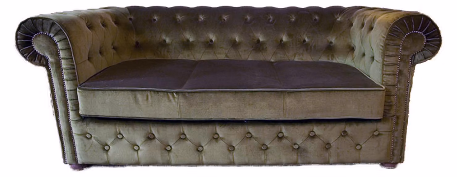 Chesterfield Samt Textil Sofa Couch Sofa Designer Garnitur Polster Sofas