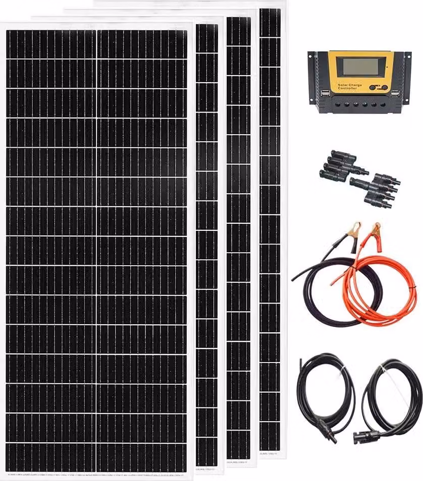 Pannello solare, alta efficienza, applicazioni versatili, kit da 12V 400W