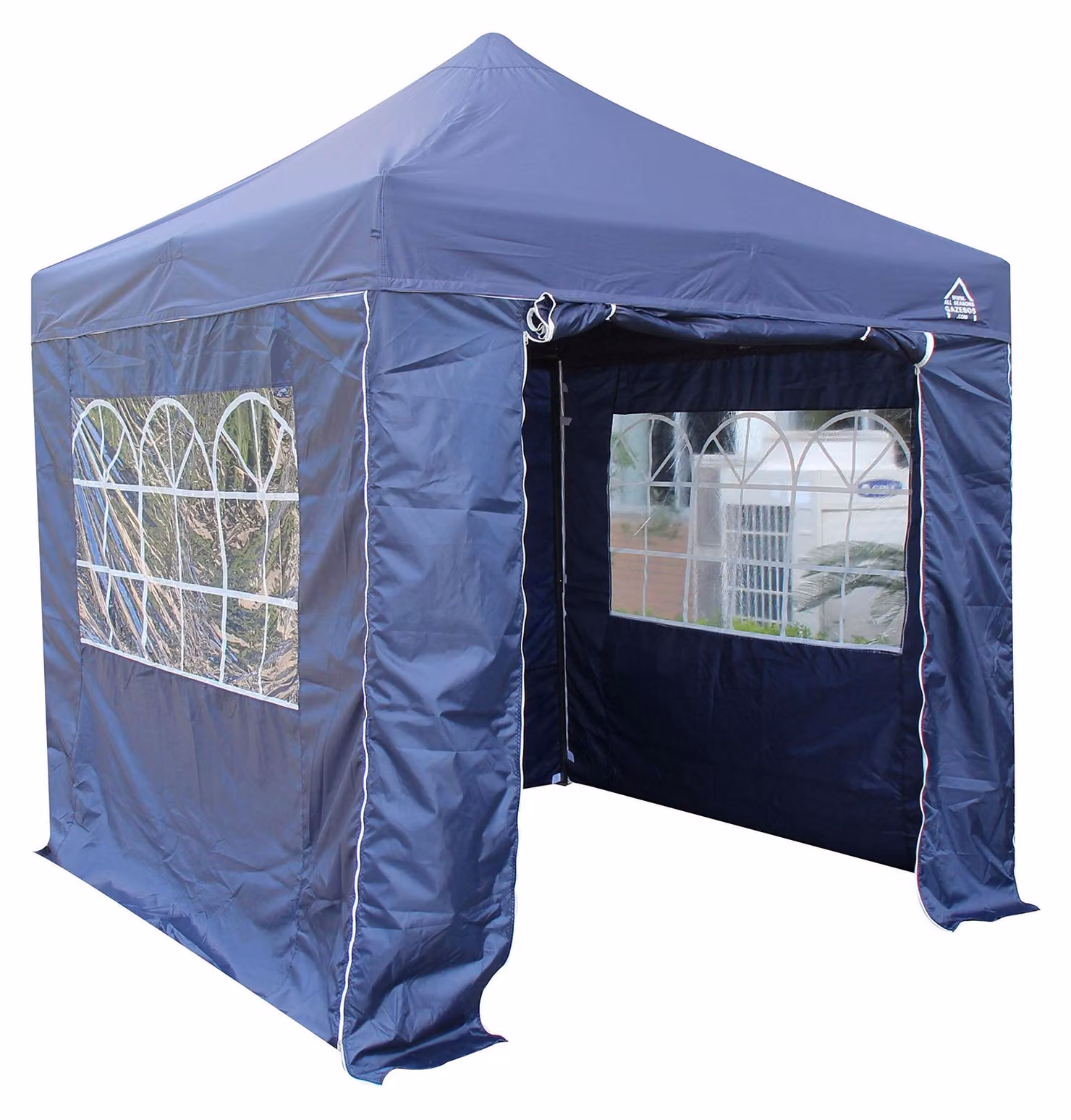 Gazebo da giardino impermeabile, dimensioni 2,5x2,5 metri, colore blu navy