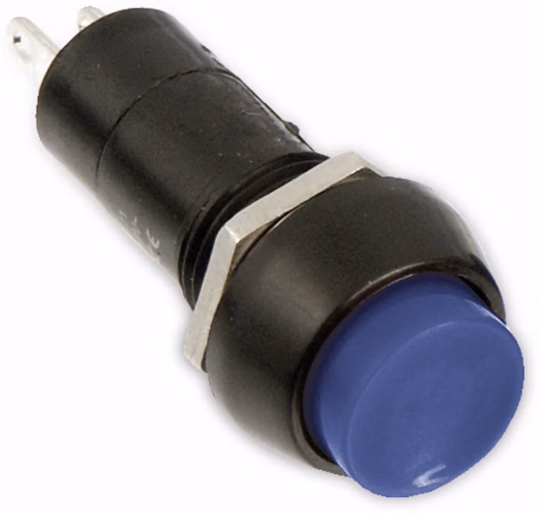 Pulsante incorporato PBS-11C, rotondo, blu