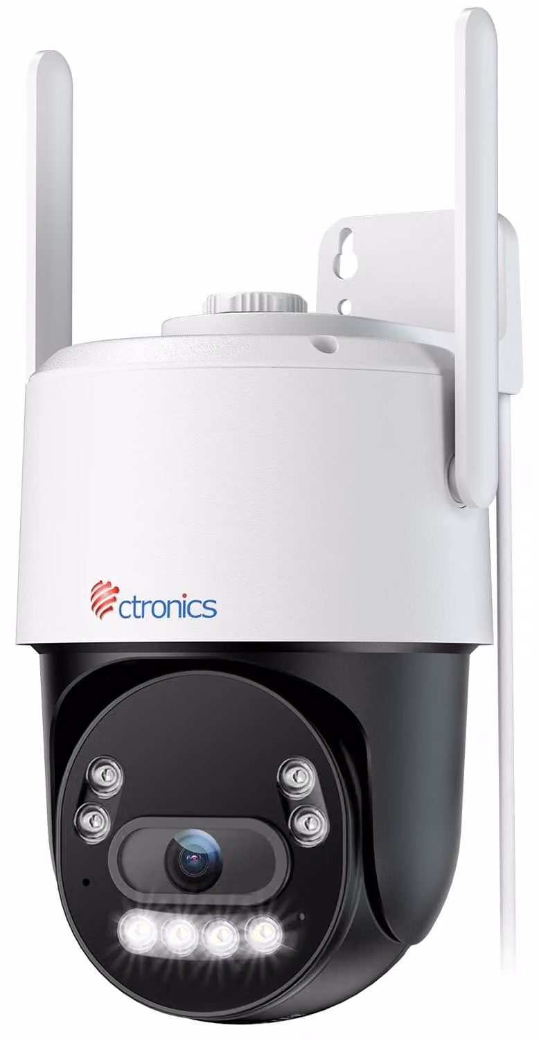 Telecamera esterna 4K UHD - Visione notturna a colori con funzione PTZ - Sensore CMOS da 8 MP - Alloggiamento in metallo - Ideale per la sicurezza esterna