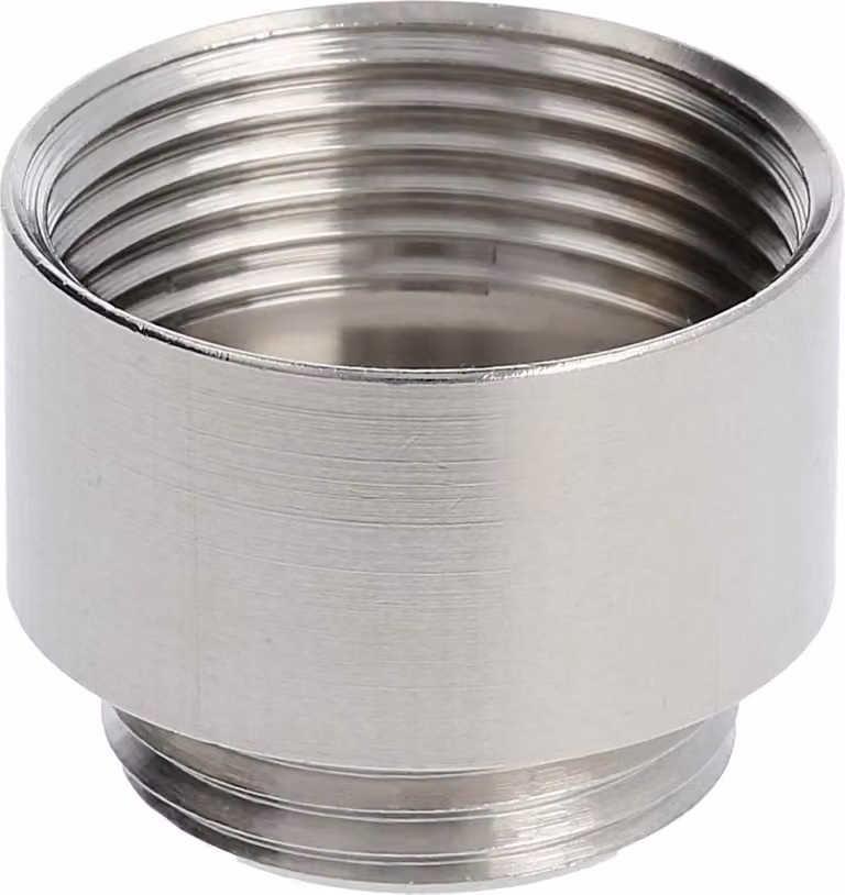 WISKA Estensione PG/PG da PG11x1,41 a PG16x1,41 MER-11/16 rotondo ottone (CuZn) nichelato Filettatura di collegamento 6,0 mm - 1