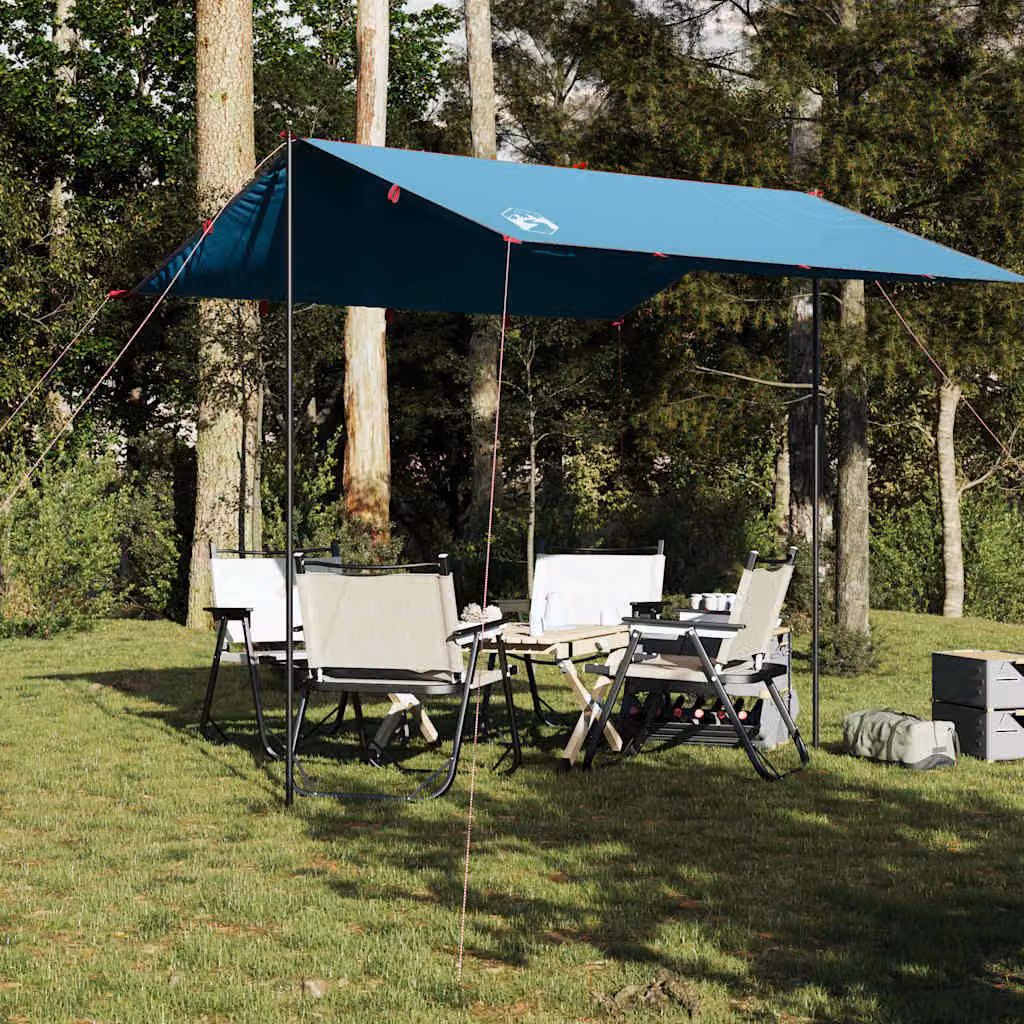 Telone da campeggio impermeabile vidaXL in poliestere blu 300x294 cm