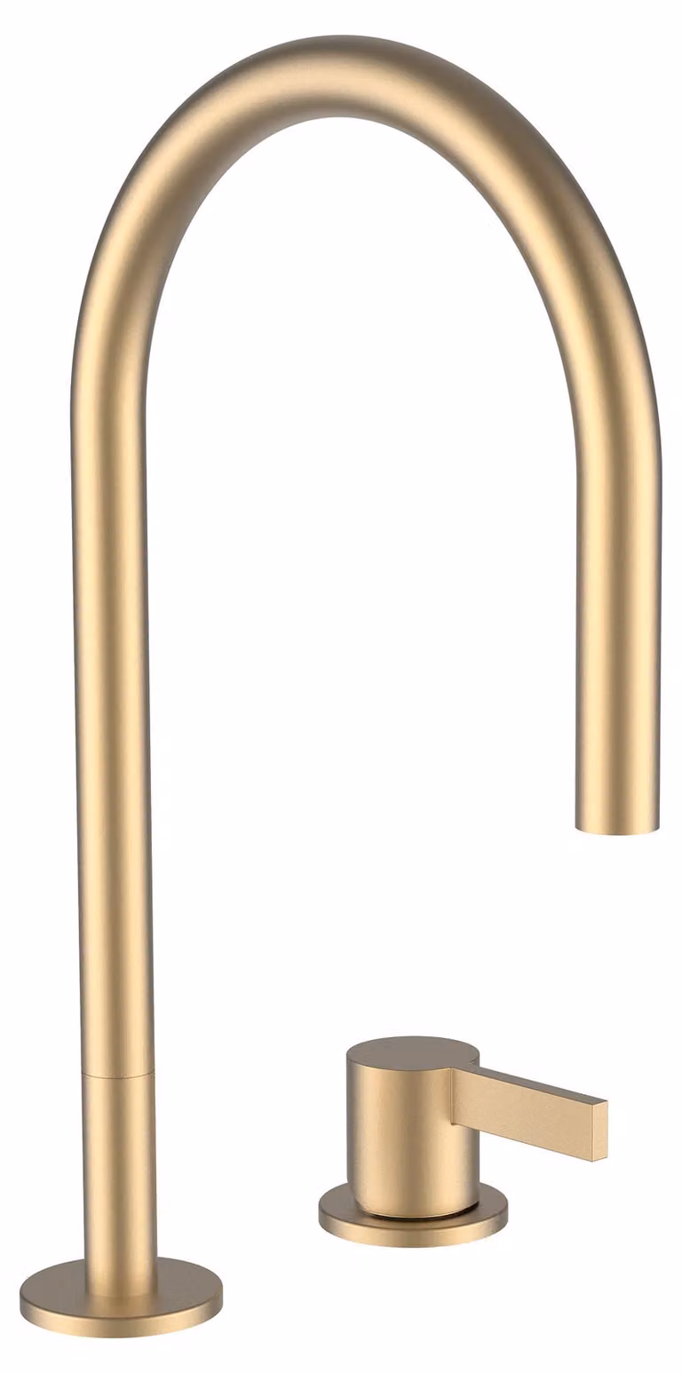 LAUFEN Kartell Mitigeur de lavabo 2 trous, bec pivotant, sans vidage, saillie 166 mm, H3113320832201, H3113320832201