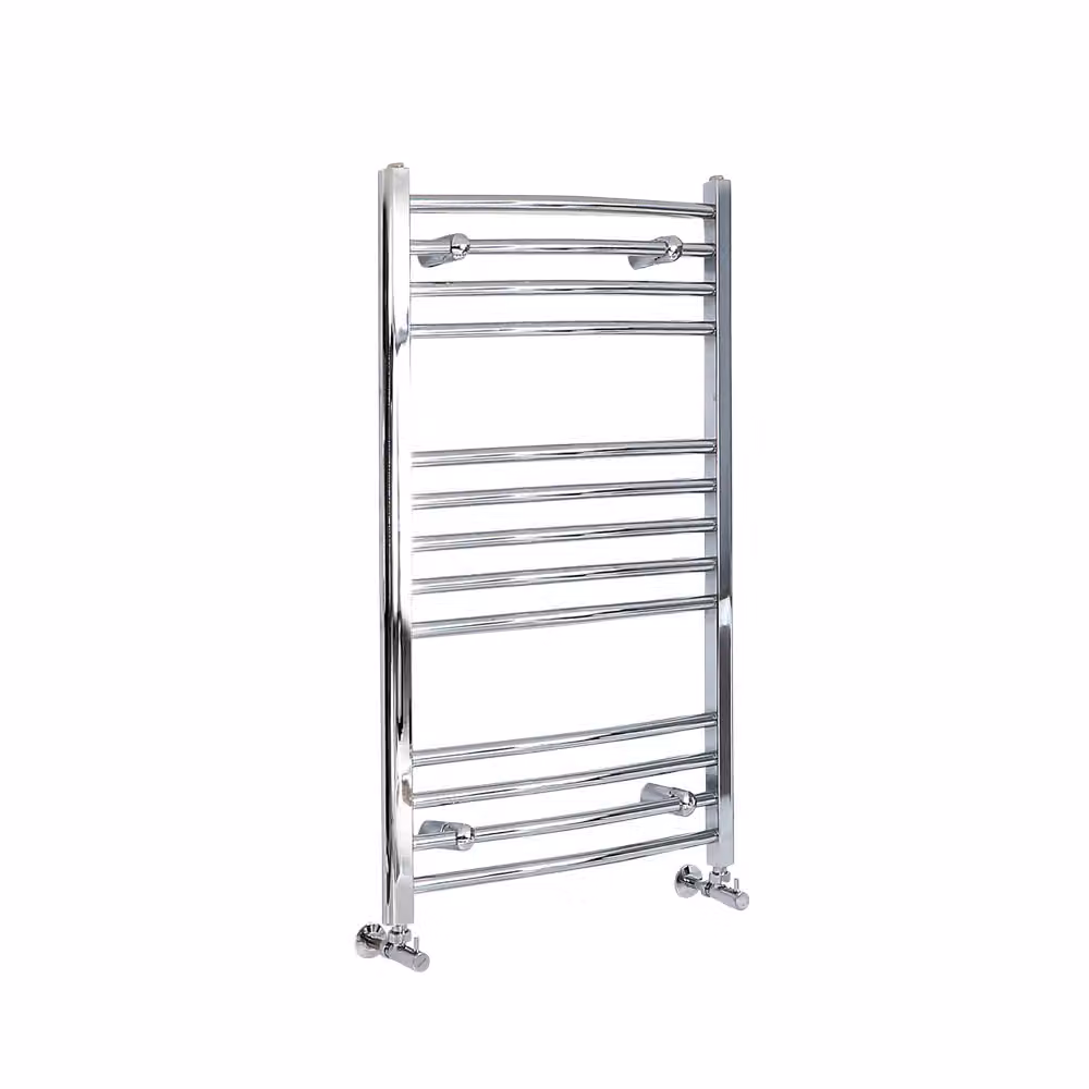 Scaldasalviette di Design Cromato - Termoarredo Bagno Curvo - 1000 x 600mm - 297W - Kent