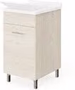 Lavatoio Legno 45 x 50 Rovere Ghiaccio Savini Due