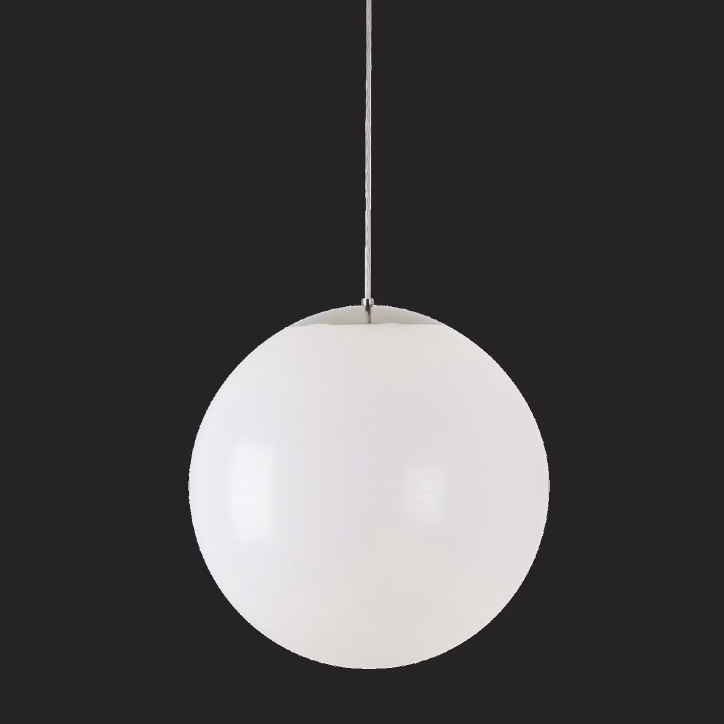 OSMONT ISI72743 ISIS S4 PM HP Apparecchio a sospensione in plastica acciaio inox lucido / bianco IP40 4000 K 58W LED combinazione di emergenza 3 h