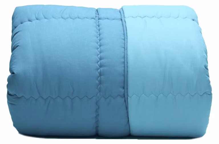 Copertura per letto singolo, colore blu cielo, in microfibra, confezione da 1 pezzo