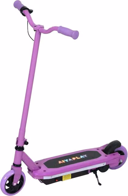 Monopattino elettrico per bambini 76 x 46 x 93 cm freno elettrico pneumatici antiforatura design moderno in metallo viola 21_0006953