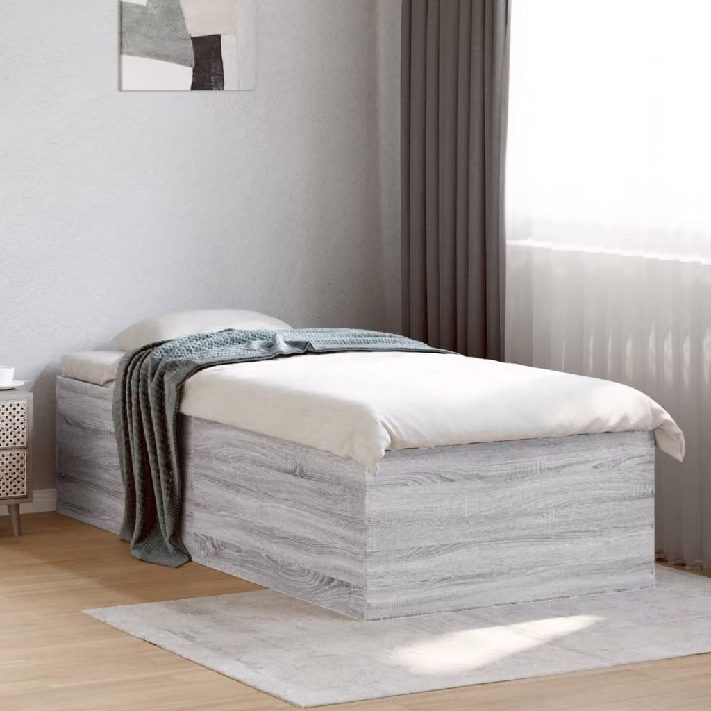 Giroletto vidaXL in legno multistrato grigio Sonoma, L/P: 100 x 200 cm