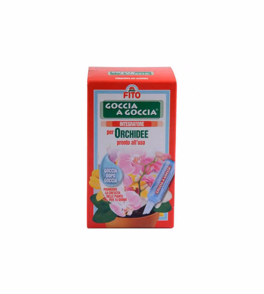Fito Concime Goccia Orchidee 6x32 ml Verde per Crescita Piante