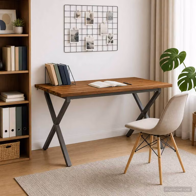 vidaXL Tavolo da pranzo con bordo vivo 140 x 80 x 75 cm Naturale