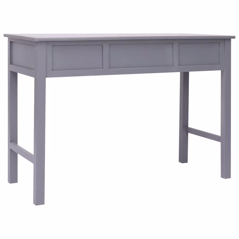 Scrivania grigia 110×45×76 cm in legno