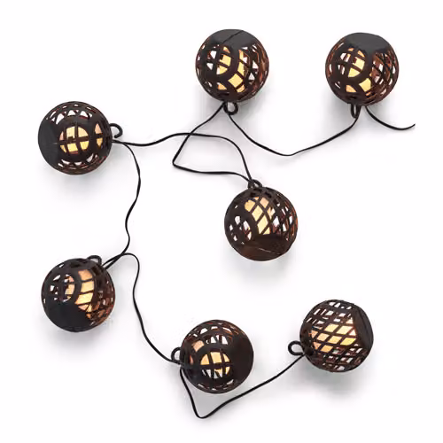 Kynast Garden Catena luminosa solare a LED con 8 lanterne lunghezza 2 m
